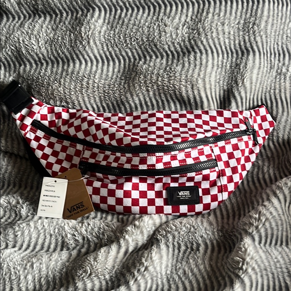 Vans Red and White Checkered Waist Bag